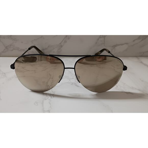 Victoria Beckham Champagne Mirror Aviator Sunglasses - NEW - Picture 1 of 9